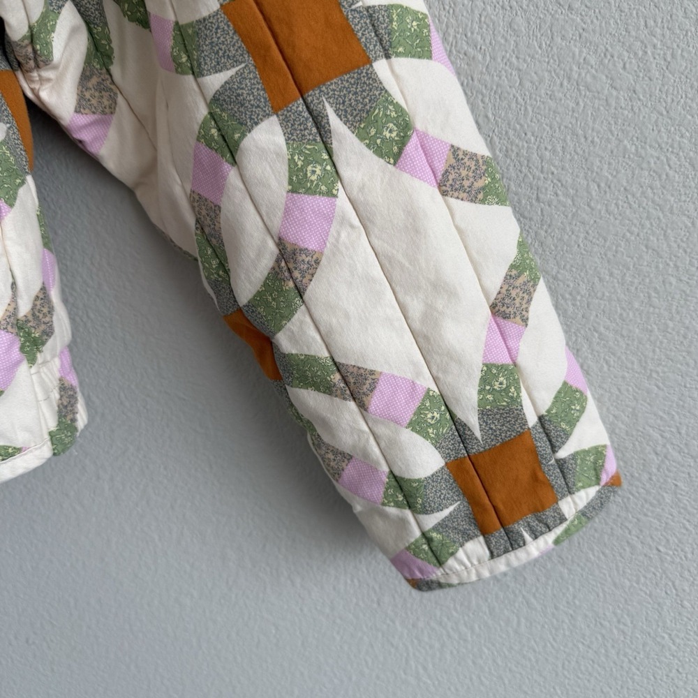 Quilted Patchwork Jacket Womens Medium Cottagecor… - image 3